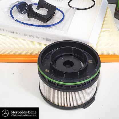 Genuine Mercedes Service Kit E Class W213 OM654 Diesel Engine Oil & Filters - Service Kit