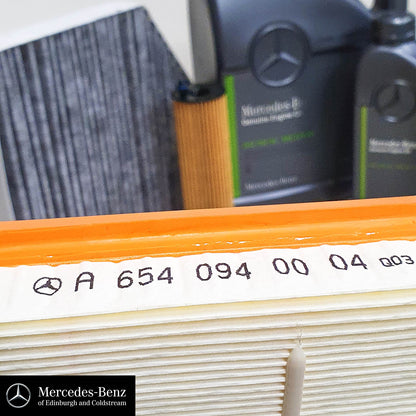 Genuine Mercedes Service Kit E Class W213 OM654 Diesel Engine Oil & Filters - Service Kit