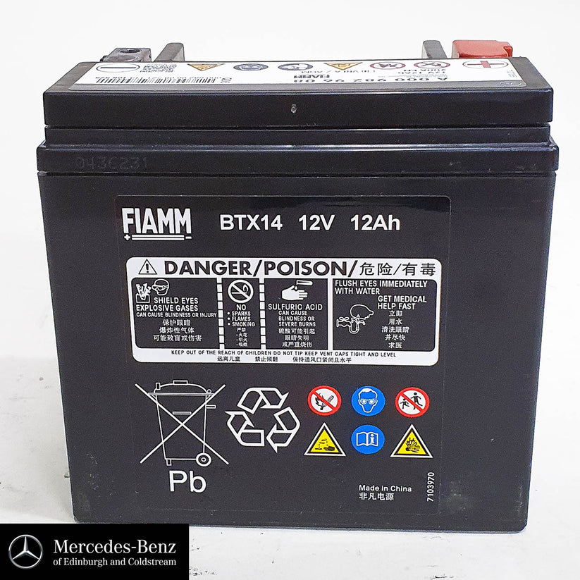 Genuine MercedesBenz auxiliary battery, electrical System battery 12V Mercedes Genuine Parts