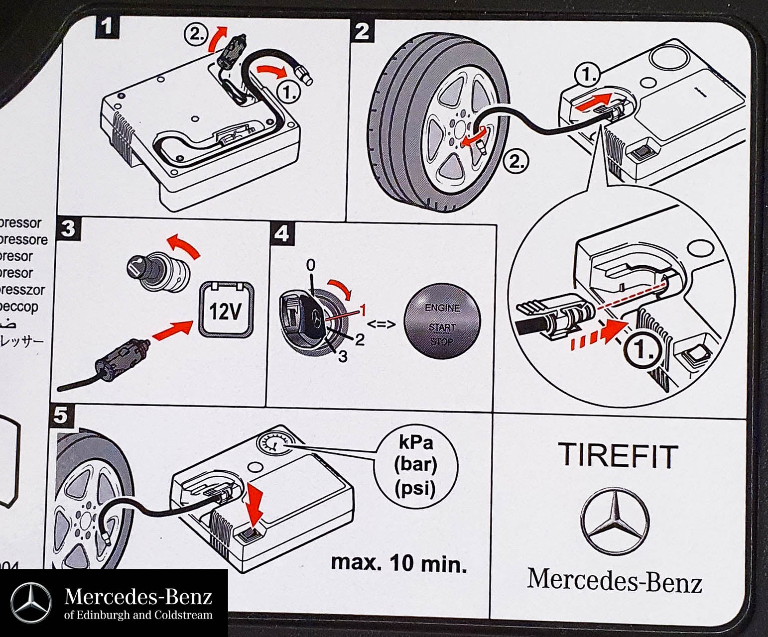 Mercedes deals tyre inflator