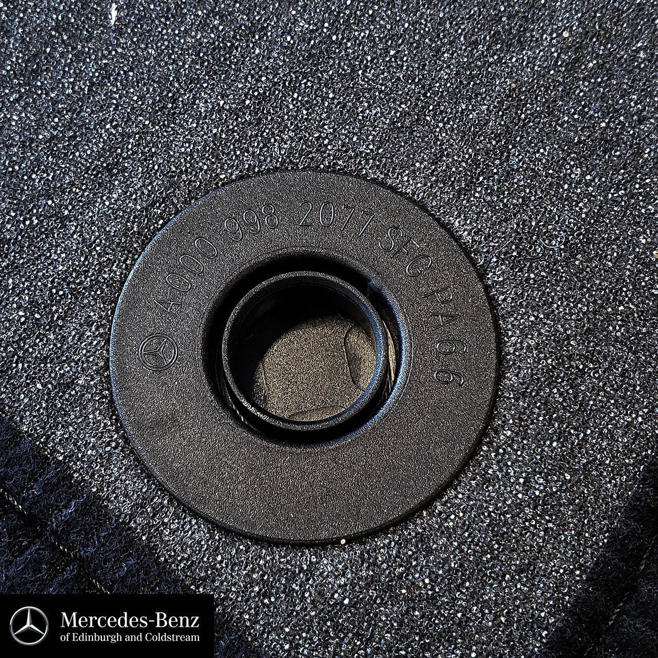 Genuine Mercedes-Benz Black Ribbed Carpet Mats - 2-piece Front Only A-Class, B-Class, CLA, GLA
