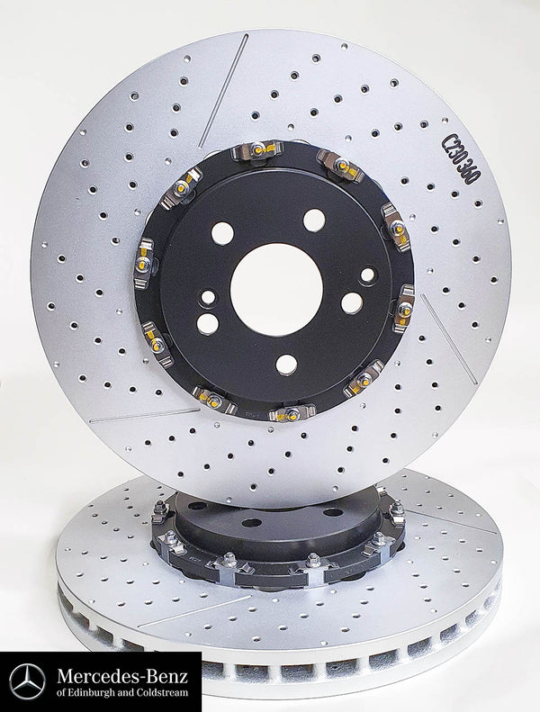 Genuine MercedesBenz AMG floating front brake discs set of 2