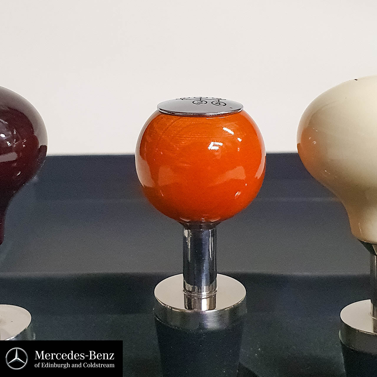 Mercedes wine stoppers, Set of 4 gear knob style