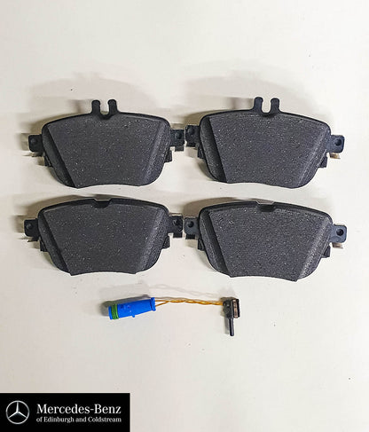 Genuine Mercedes-Benz brake pads and wear sensor - Rear - E Class W213 C238 C257
