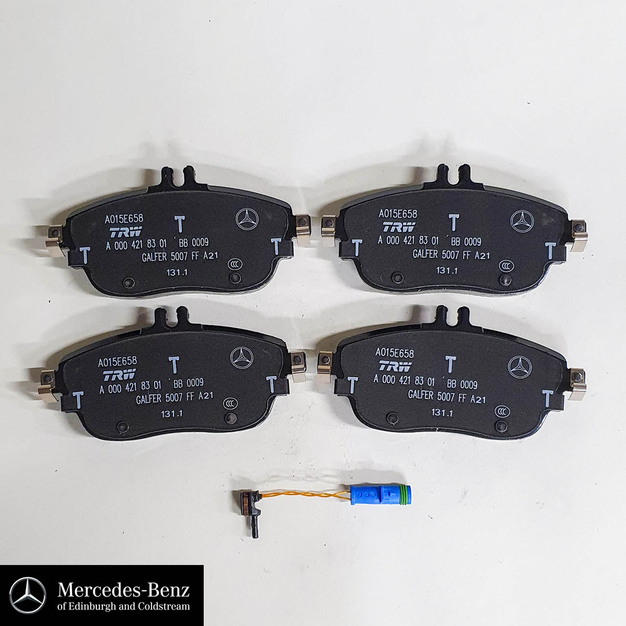 Genuine Mercedes-Benz Front Brake Pads and sensor A Class, B Class, CLA, GLA