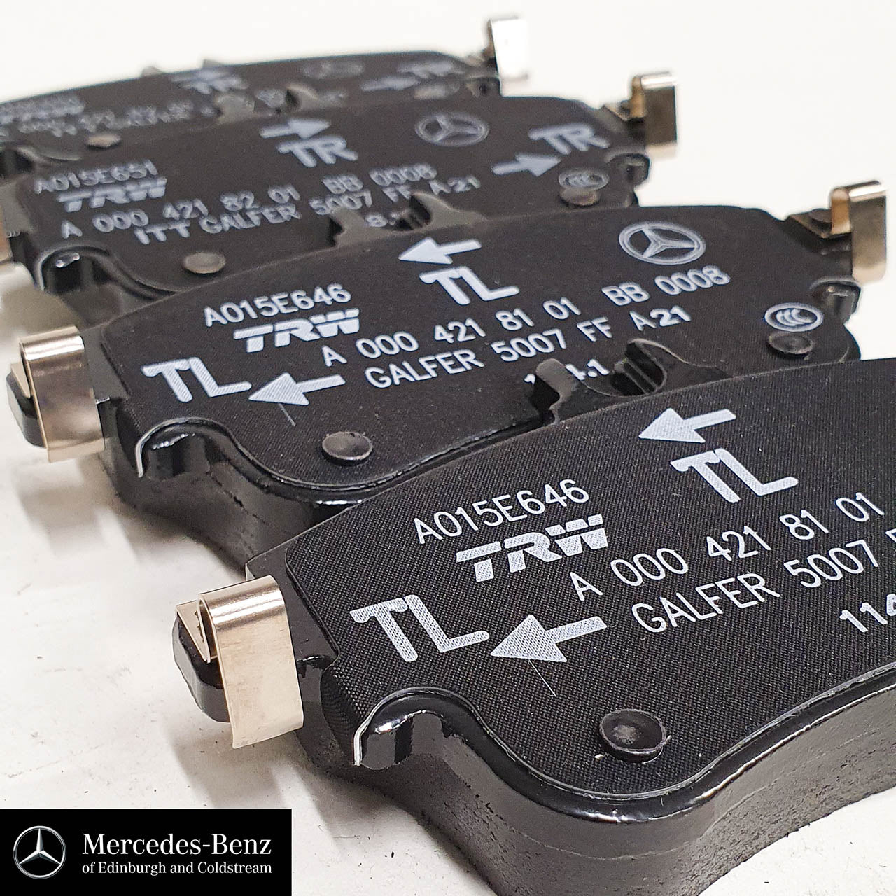 Genuine Mercedes-Benz Front Brake Pads and Sensor A Class W176 B Class –  Mercedes Genuine Parts
