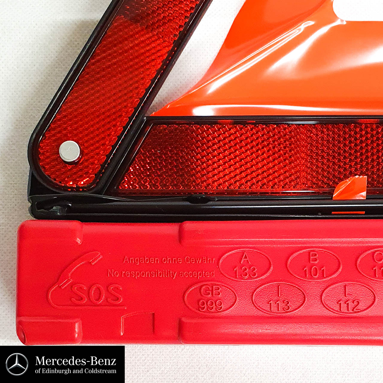 Genuine Mercedes-Benz warning triangle Reflector Safety Triangle car van