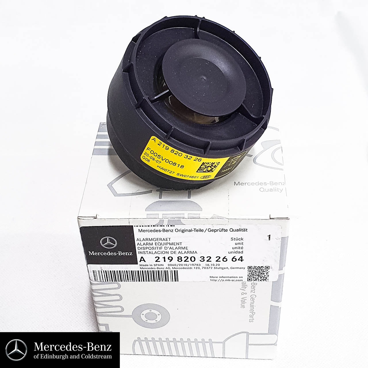 Genuine Mercedes-Benz alarm siren