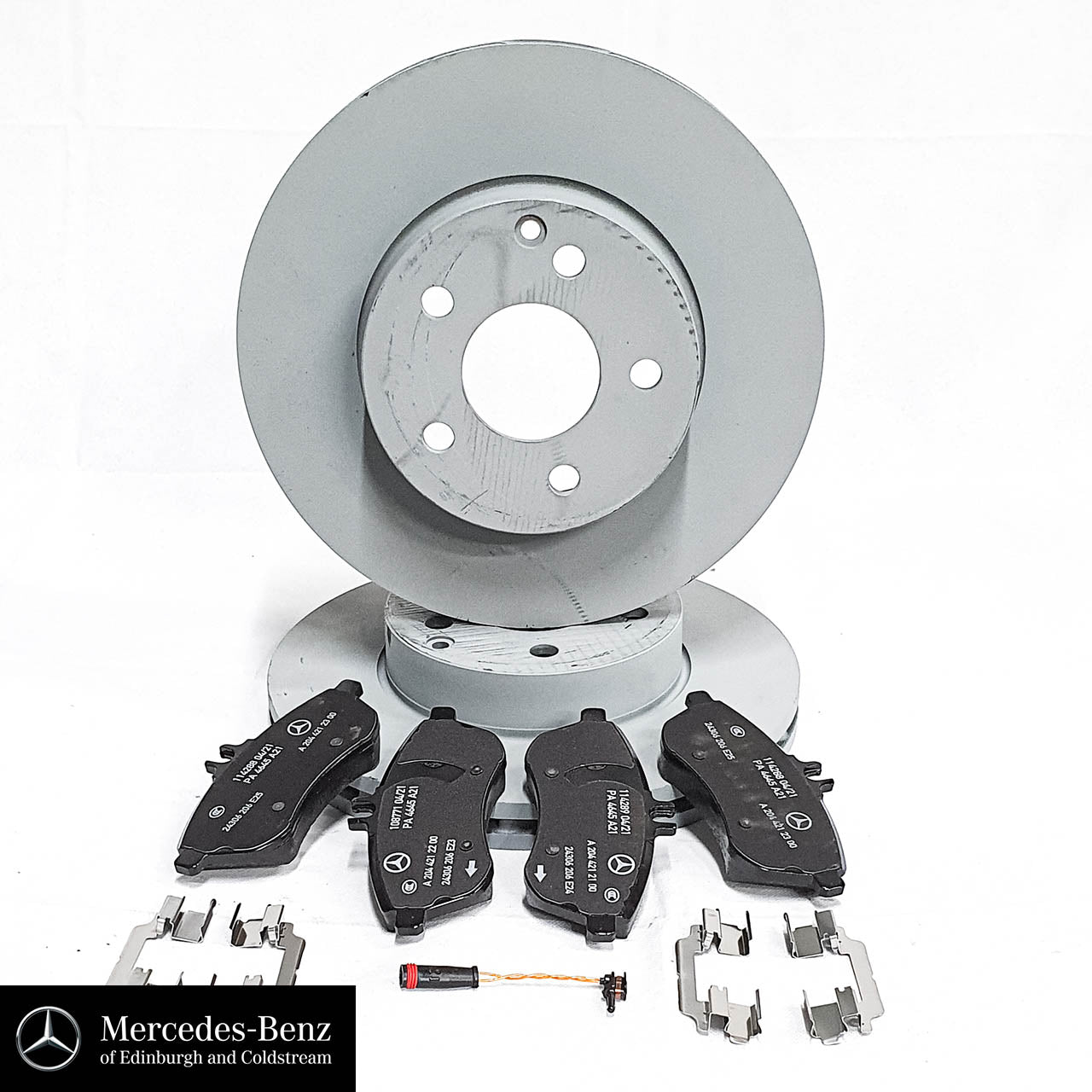 Genuine Mercedes-Benz brake pad & disc set - Front - E Class 212 models