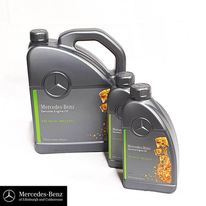 Genuine Mercedes-Benz Engine Oil 229.51 SAE 5w-30 for petrol and diesel engines
