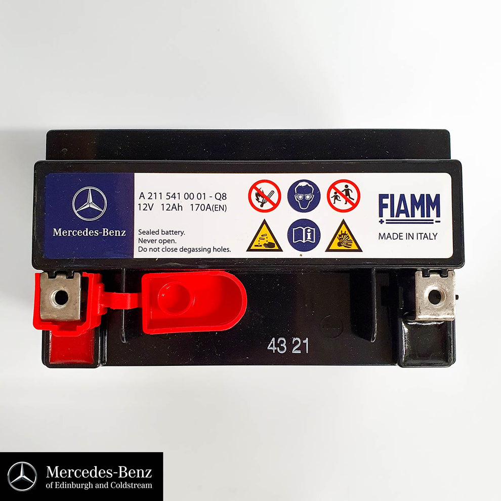 Genuine Mercedes-Benz auxiliary battery, electrical System battery 12V ...