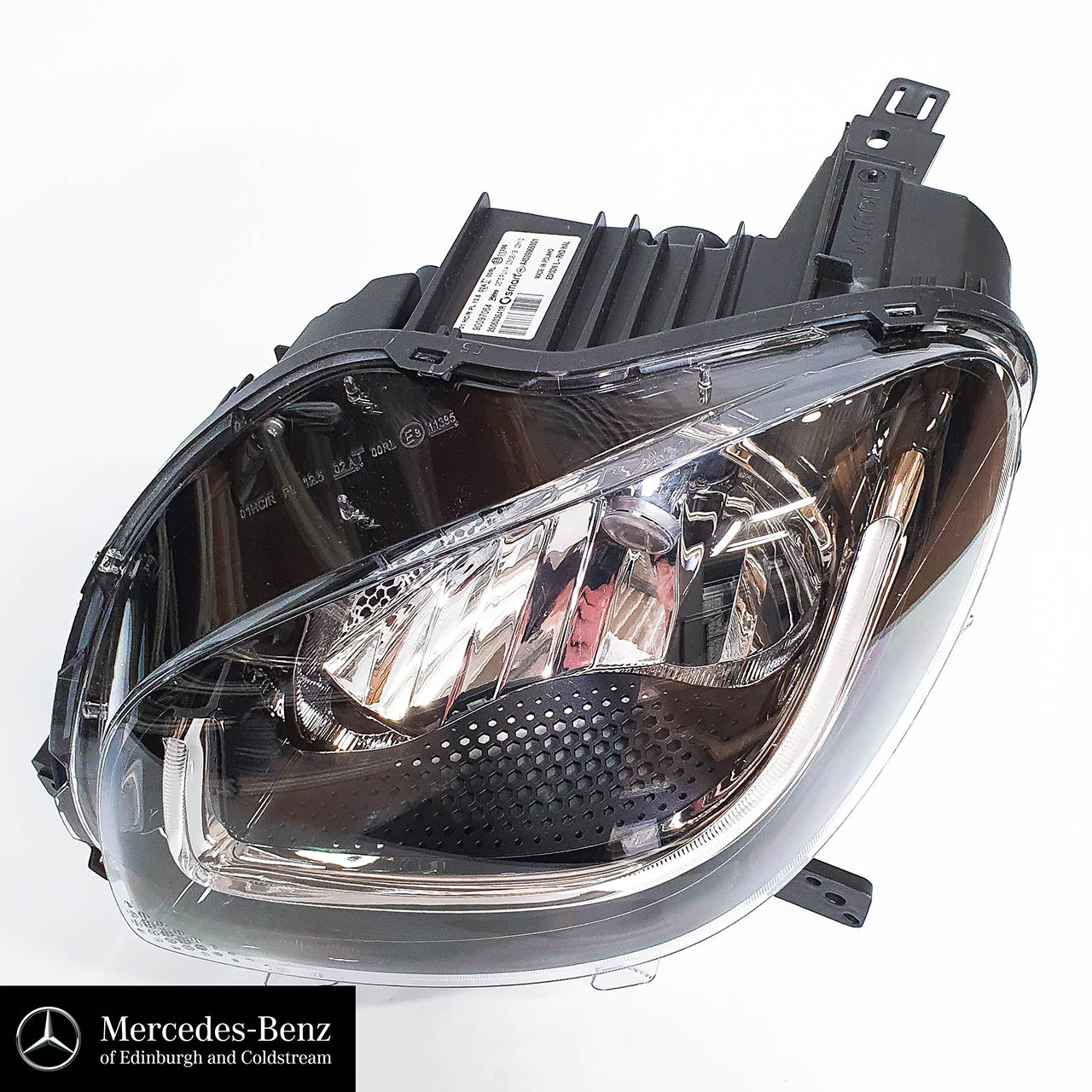 For Benz Smart 453 Fortwo Forfour 2014-2020, ABS Car Headlight Eyebrow  Sticker Trim Eyelids Lids, Lighting Protective and Decorative Strips  Parts,Gloss Black : : Automotive