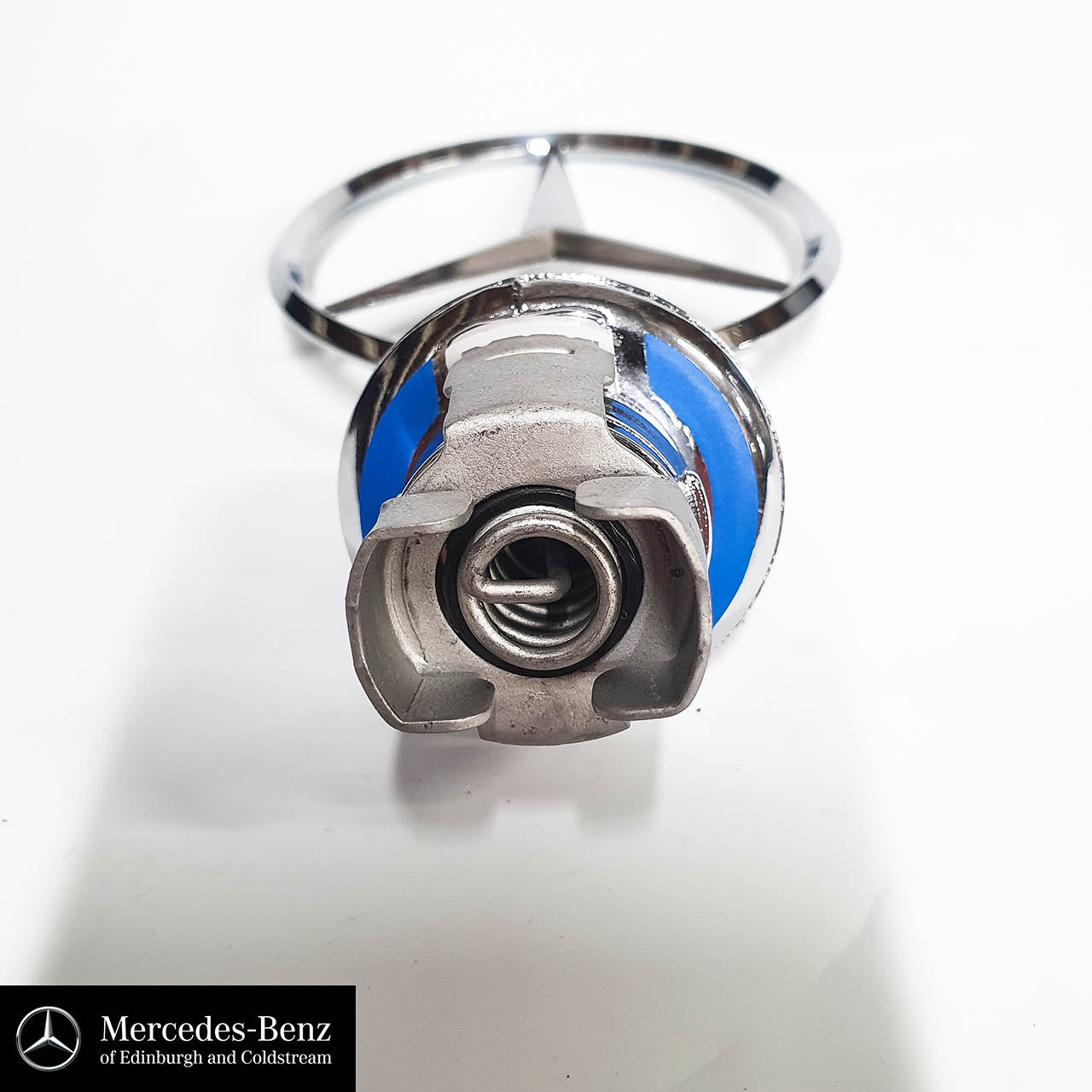 Genuine Mercedes-Benz Raised Bonnet Star - Chrome with laurel crest -