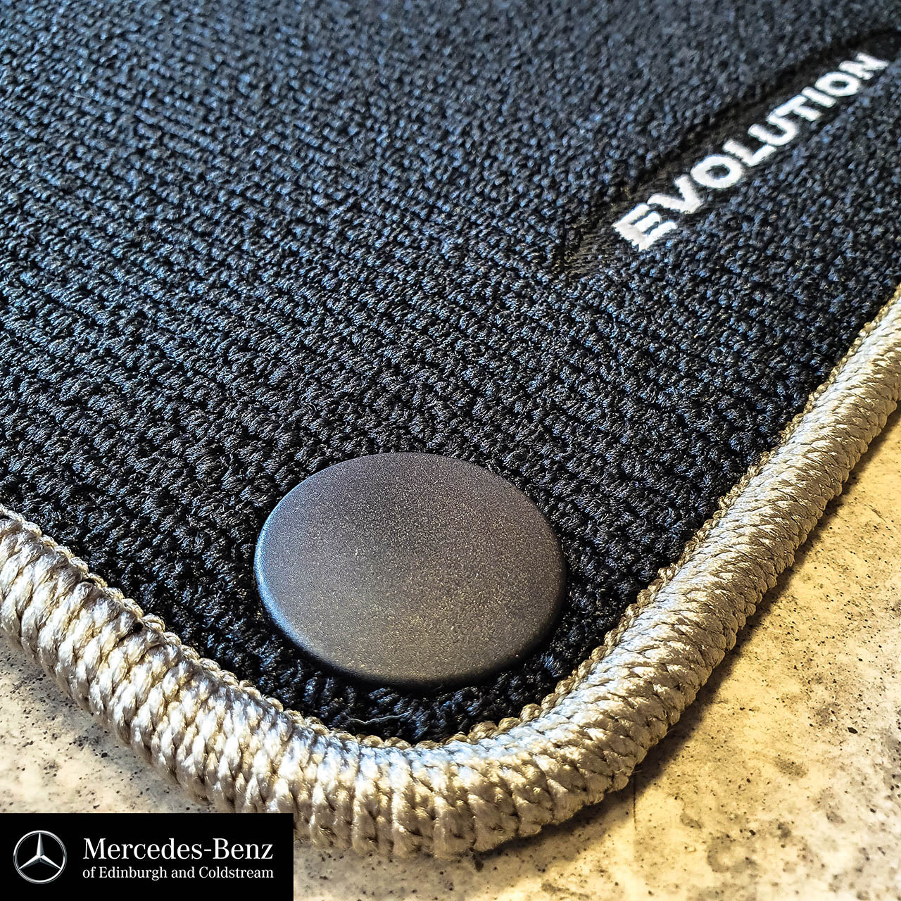 Genuine Mercedes-Benz EVOLUTION Black  Carpet Mats - 4-piece C Class