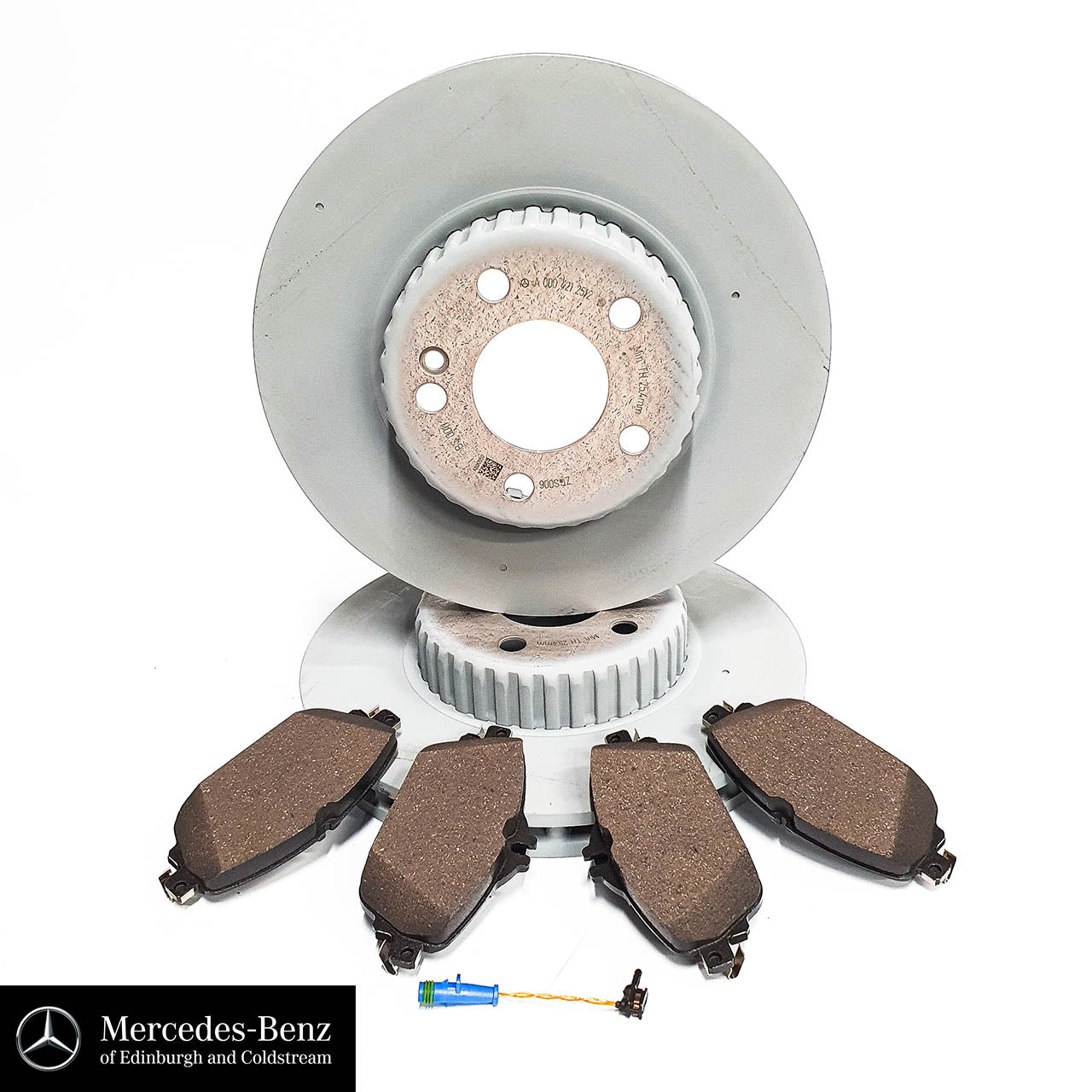 Genuine Mercedes-Benz brake pad & disc set - Front - C Class 205, E Class 213 model series