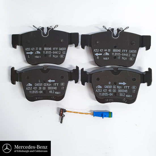 Genuine MercedesBenz brake pads & wear sensor REAR C Class, GLC