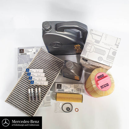 Genuine Mercedes-Benz M271 Engine Service Kit 6L Of Engine Oil & Filters - SLK CL C E Class