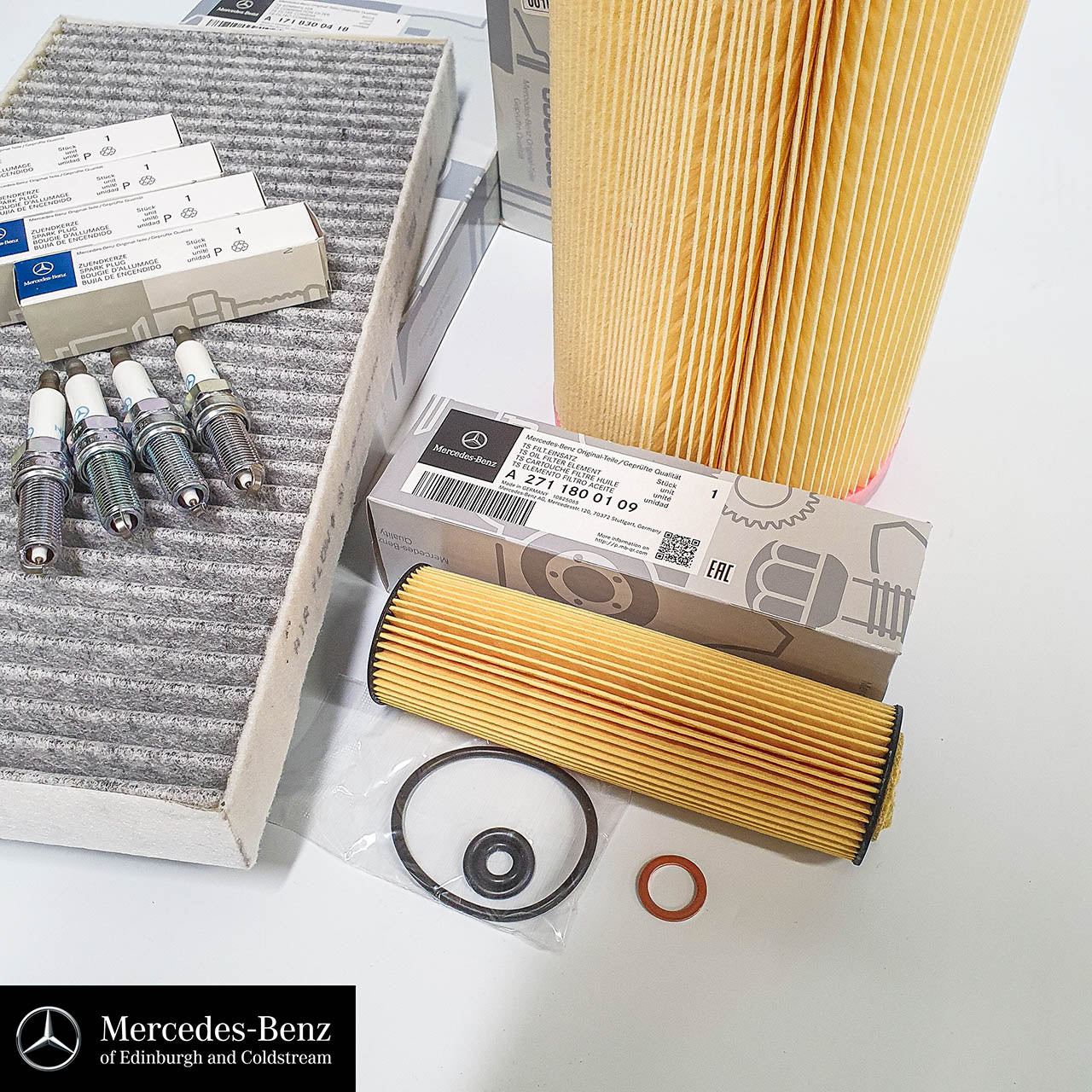Genuine Mercedes-Benz M271 engine service kit - filters only - SLK CL C E Class