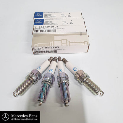 Genuine Mercedes-Benz Spark Plugs 4x A0041595803