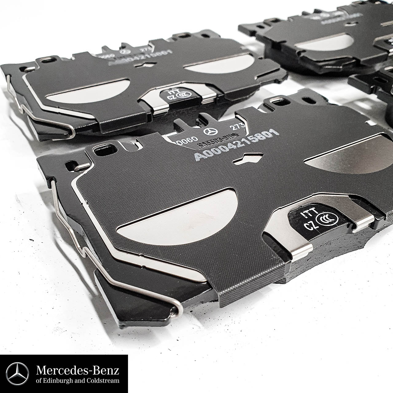 Genuine Mercedes-Benz brake pads & wear sensor - FRONT - GLC