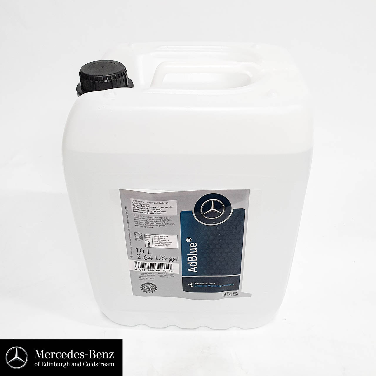 Genuine Mercedes-Benz AdBlue NOx Reducing Agent 10L A004989042014