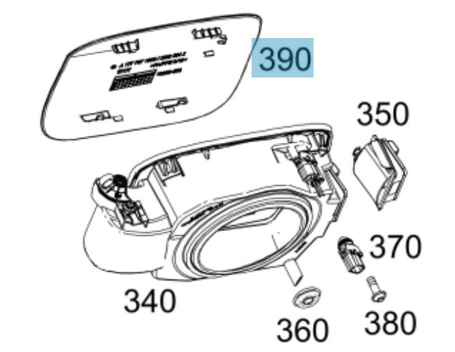 Charging socket panel A250e