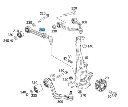 Front Spring Link Control Arm - C Class, E Class, CLS, EQC, GLC